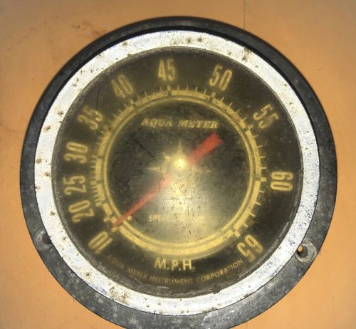 Aqua Meter 10-65 MPH Used Speedometer