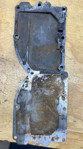 Used Exhaust side plate cover one with Baffel